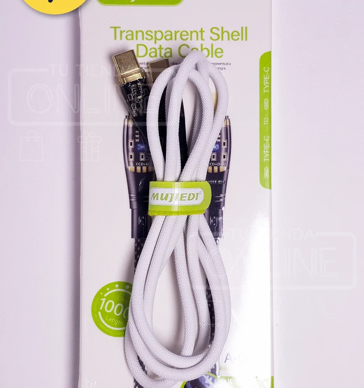 Inicio cable trenzado de carga con luz led