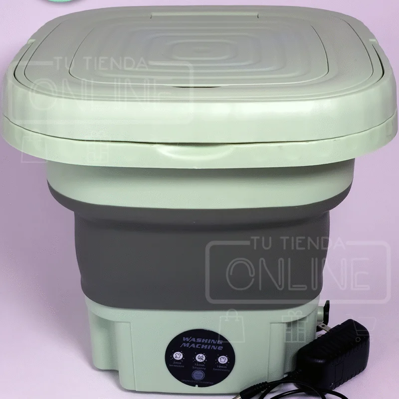 Inicio mini lavadora de ropa plegable