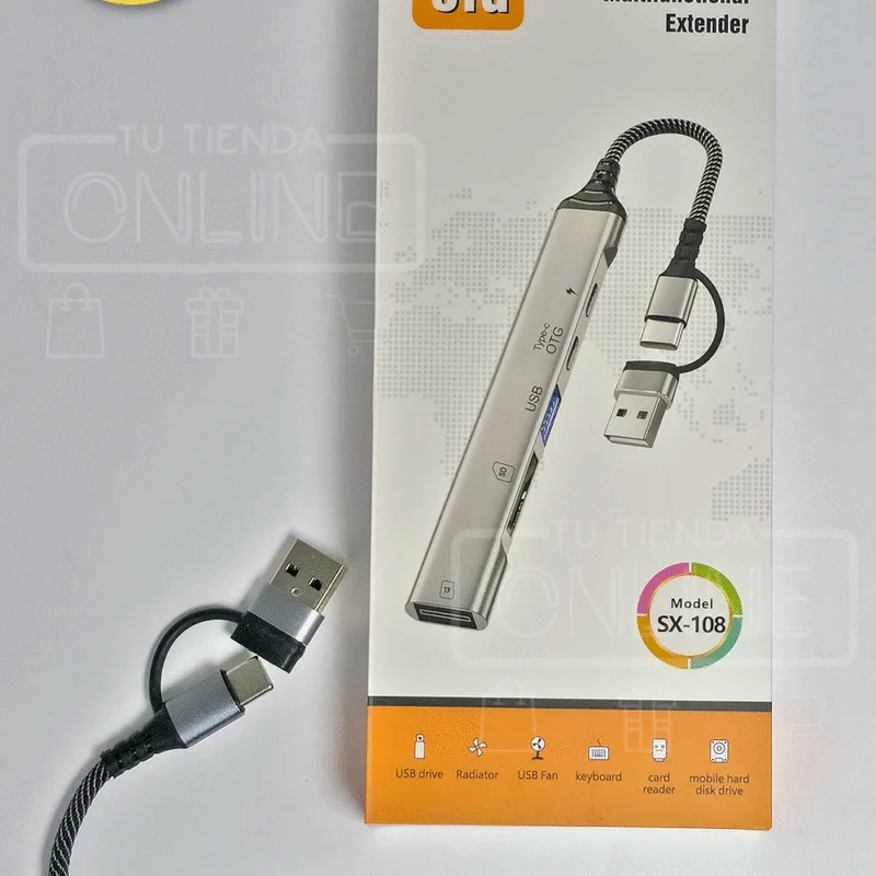 Inicio hub para laptop con adaptador usb/usb c
