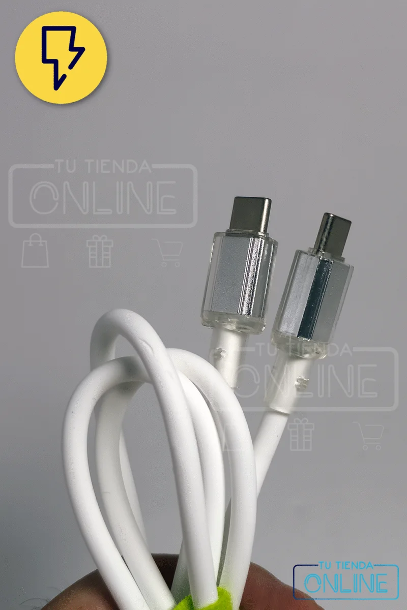 cable de carga con luz led cable silicon