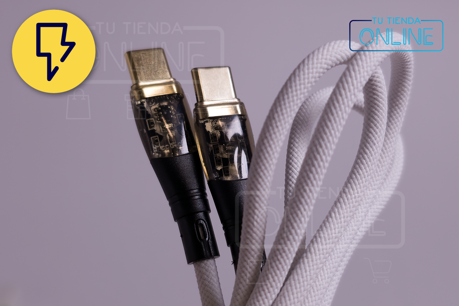 cable trenzado de carga con luz led cable trenzado de carga con luz led